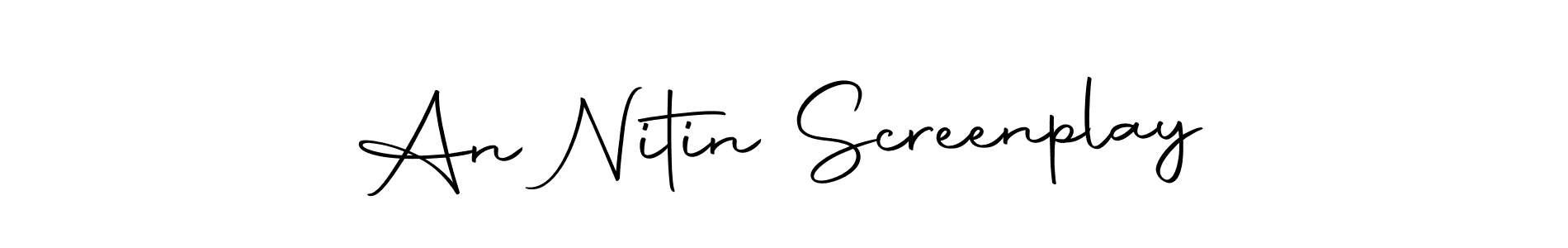 if you are searching for the best signature style for your name An Nitin Screenplay. so please give up your signature search. here we have designed multiple signature styles  using Autography-DOLnW. An Nitin Screenplay signature style 10 images and pictures png
