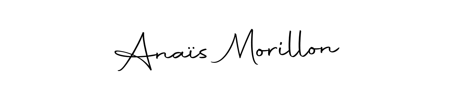 Create a beautiful signature design for name Anaïs Morillon. With this signature (Autography-DOLnW) fonts, you can make a handwritten signature for free. Anaïs Morillon signature style 10 images and pictures png