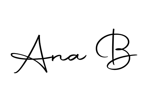 Use a signature maker to create a handwritten signature online. With this signature software, you can design (Autography-DOLnW) your own signature for name Ana B. Ana B signature style 10 images and pictures png