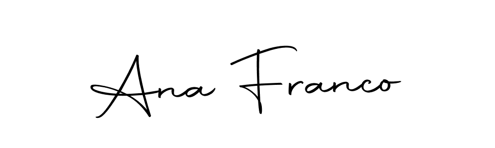 Make a beautiful signature design for name Ana Franco. With this signature (Autography-DOLnW) style, you can create a handwritten signature for free. Ana Franco signature style 10 images and pictures png