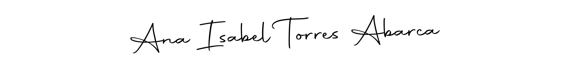 How to make Ana Isabel Torres Abarca name signature. Use Autography-DOLnW style for creating short signs online. This is the latest handwritten sign. Ana Isabel Torres Abarca signature style 10 images and pictures png