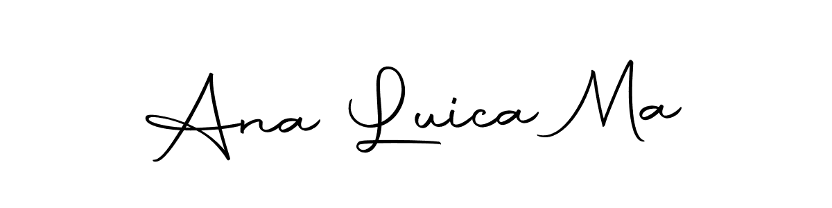 Design your own signature with our free online signature maker. With this signature software, you can create a handwritten (Autography-DOLnW) signature for name Ana Luica Ma. Ana Luica Ma signature style 10 images and pictures png