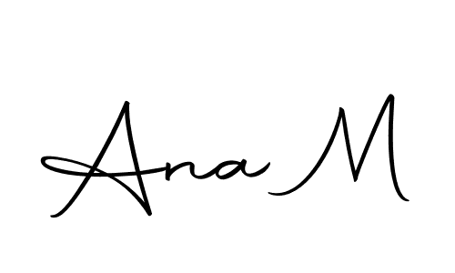 How to make Ana M signature? Autography-DOLnW is a professional autograph style. Create handwritten signature for Ana M name. Ana M signature style 10 images and pictures png