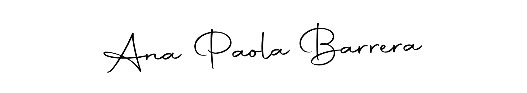 Design your own signature with our free online signature maker. With this signature software, you can create a handwritten (Autography-DOLnW) signature for name Ana Paola Barrera. Ana Paola Barrera signature style 10 images and pictures png