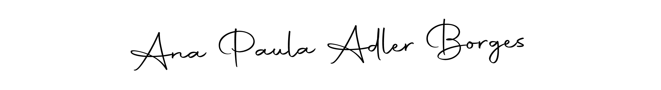 Make a short Ana Paula Adler Borges signature style. Manage your documents anywhere anytime using Autography-DOLnW. Create and add eSignatures, submit forms, share and send files easily. Ana Paula Adler Borges signature style 10 images and pictures png