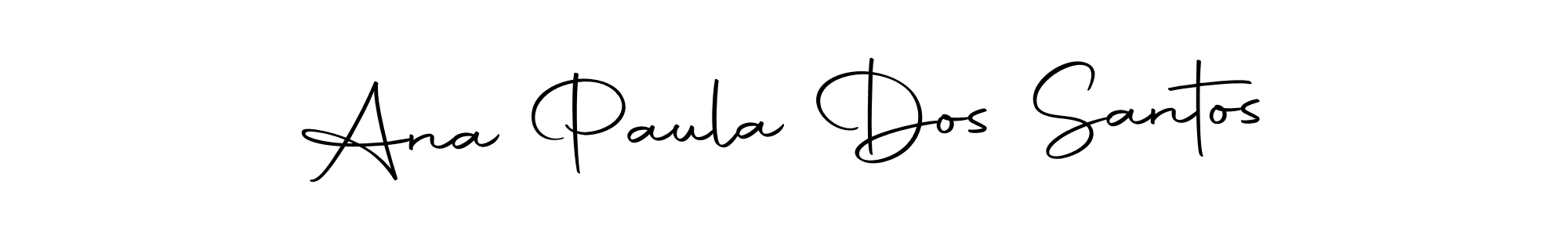 How to make Ana Paula Dos Santos name signature. Use Autography-DOLnW style for creating short signs online. This is the latest handwritten sign. Ana Paula Dos Santos signature style 10 images and pictures png