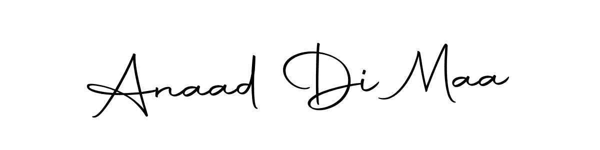 You can use this online signature creator to create a handwritten signature for the name Anaad Di Maa. This is the best online autograph maker. Anaad Di Maa signature style 10 images and pictures png