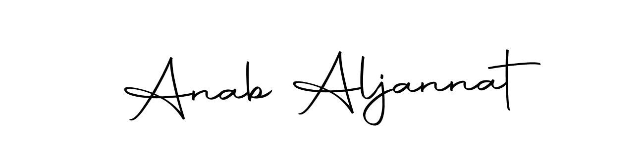 Use a signature maker to create a handwritten signature online. With this signature software, you can design (Autography-DOLnW) your own signature for name Anab Aljannat. Anab Aljannat signature style 10 images and pictures png