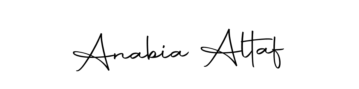 Make a beautiful signature design for name Anabia Altaf. Use this online signature maker to create a handwritten signature for free. Anabia Altaf signature style 10 images and pictures png