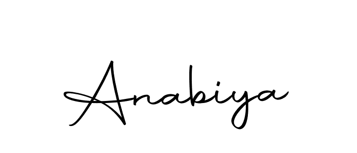 How to make Anabiya signature? Autography-DOLnW is a professional autograph style. Create handwritten signature for Anabiya name. Anabiya signature style 10 images and pictures png