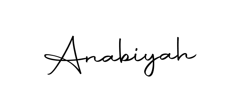 How to make Anabiyah name signature. Use Autography-DOLnW style for creating short signs online. This is the latest handwritten sign. Anabiyah signature style 10 images and pictures png