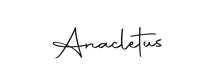 Make a beautiful signature design for name Anacletus. Use this online signature maker to create a handwritten signature for free. Anacletus signature style 10 images and pictures png