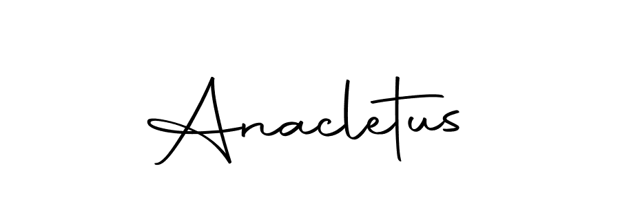 Make a beautiful signature design for name Anacletus. Use this online signature maker to create a handwritten signature for free. Anacletus signature style 10 images and pictures png