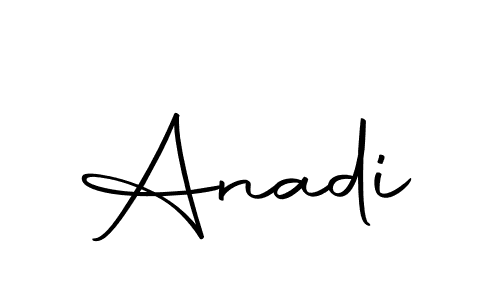 Use a signature maker to create a handwritten signature online. With this signature software, you can design (Autography-DOLnW) your own signature for name Anadi. Anadi signature style 10 images and pictures png