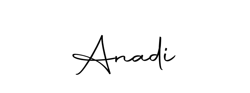 How to make Anadi♡ name signature. Use Autography-DOLnW style for creating short signs online. This is the latest handwritten sign. Anadi♡ signature style 10 images and pictures png