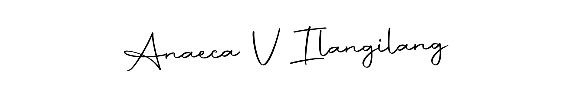 How to make Anaeca V Ilangilang signature? Autography-DOLnW is a professional autograph style. Create handwritten signature for Anaeca V Ilangilang name. Anaeca V Ilangilang signature style 10 images and pictures png