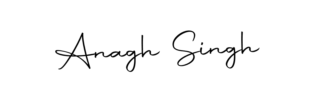 Create a beautiful signature design for name Anagh Singh. With this signature (Autography-DOLnW) fonts, you can make a handwritten signature for free. Anagh Singh signature style 10 images and pictures png