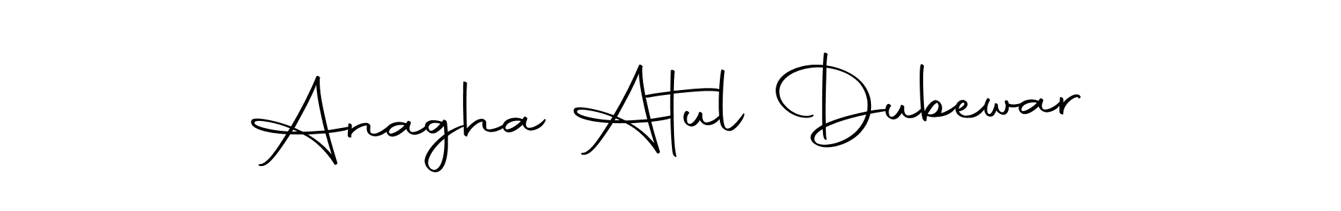 You can use this online signature creator to create a handwritten signature for the name Anagha Atul Dubewar. This is the best online autograph maker. Anagha Atul Dubewar signature style 10 images and pictures png