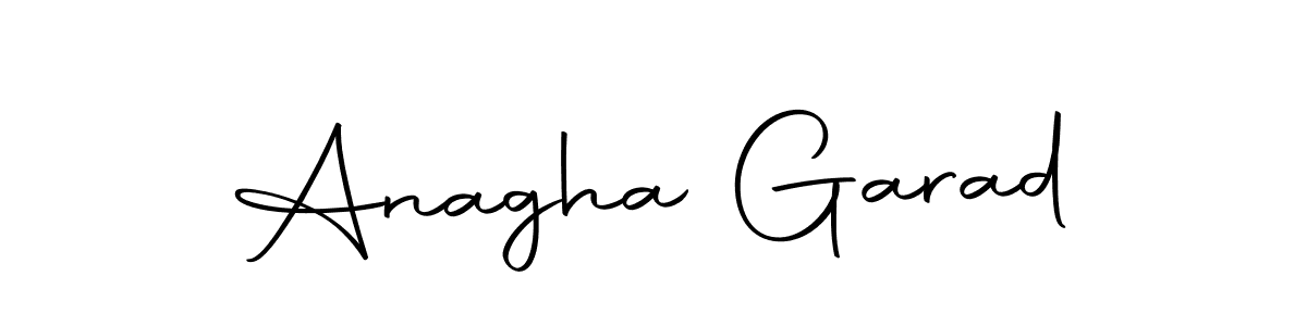 Make a short Anagha Garad signature style. Manage your documents anywhere anytime using Autography-DOLnW. Create and add eSignatures, submit forms, share and send files easily. Anagha Garad signature style 10 images and pictures png