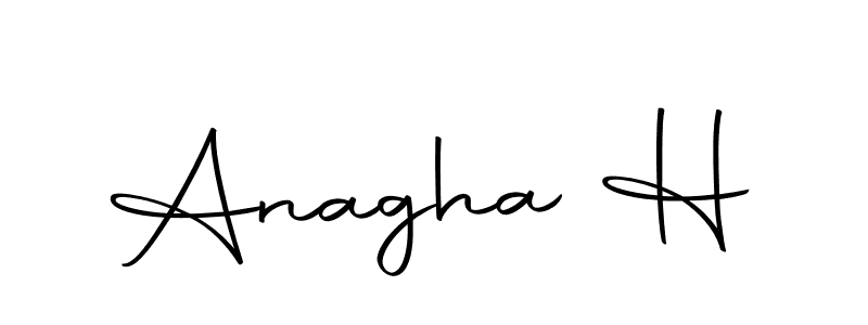 The best way (Autography-DOLnW) to make a short signature is to pick only two or three words in your name. The name Anagha H include a total of six letters. For converting this name. Anagha H signature style 10 images and pictures png