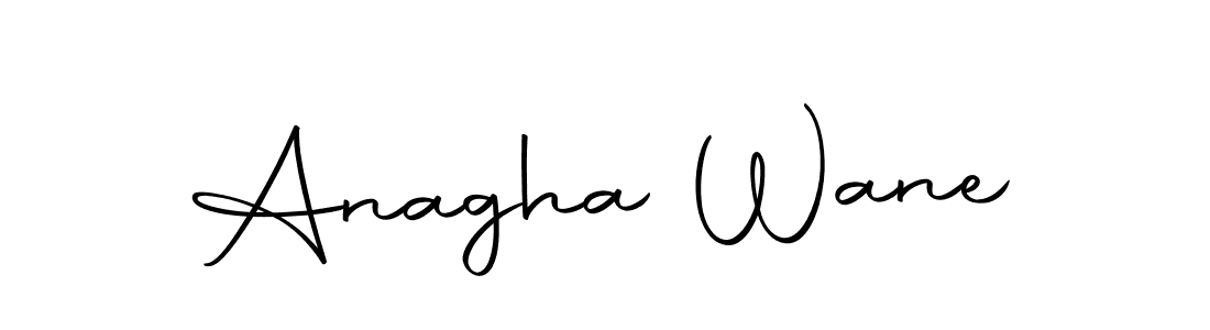 Make a beautiful signature design for name Anagha Wane. Use this online signature maker to create a handwritten signature for free. Anagha Wane signature style 10 images and pictures png