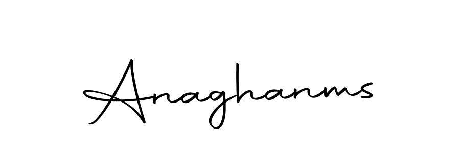 Make a beautiful signature design for name Anaghanms. Use this online signature maker to create a handwritten signature for free. Anaghanms signature style 10 images and pictures png