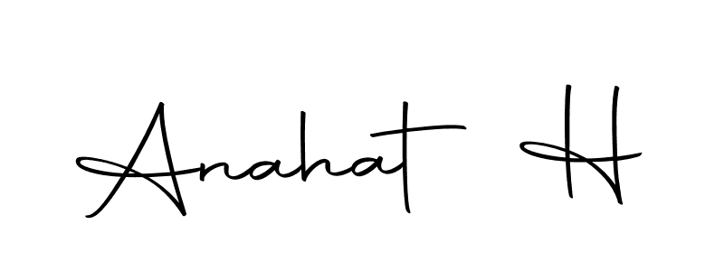 The best way (Autography-DOLnW) to make a short signature is to pick only two or three words in your name. The name Anahat H include a total of six letters. For converting this name. Anahat H signature style 10 images and pictures png