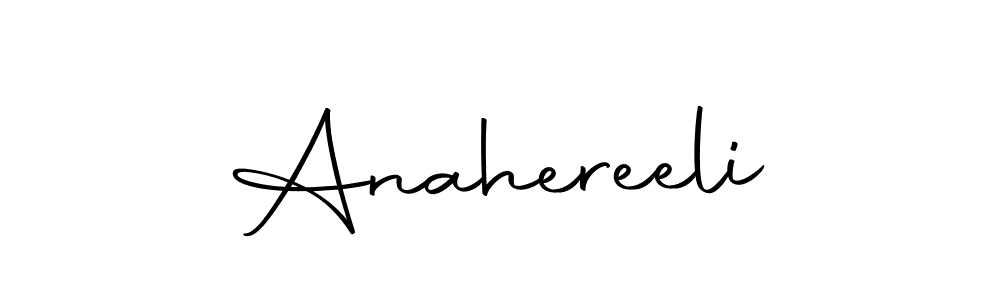 Use a signature maker to create a handwritten signature online. With this signature software, you can design (Autography-DOLnW) your own signature for name Anahereeli. Anahereeli signature style 10 images and pictures png