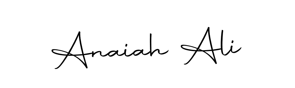 Create a beautiful signature design for name Anaiah Ali. With this signature (Autography-DOLnW) fonts, you can make a handwritten signature for free. Anaiah Ali signature style 10 images and pictures png
