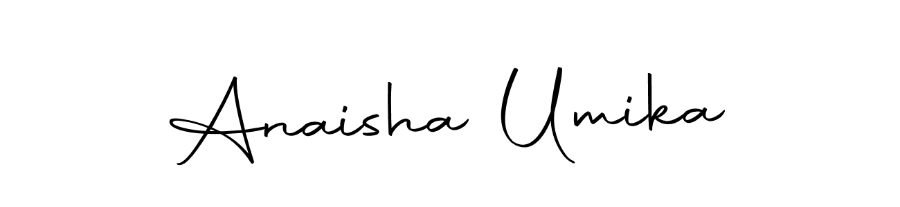 Make a beautiful signature design for name Anaisha Umika. With this signature (Autography-DOLnW) style, you can create a handwritten signature for free. Anaisha Umika signature style 10 images and pictures png