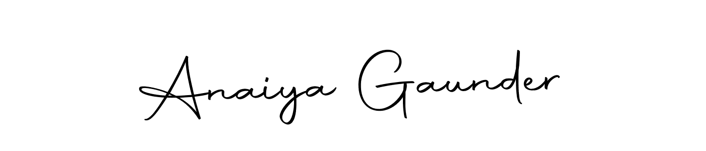 Design your own signature with our free online signature maker. With this signature software, you can create a handwritten (Autography-DOLnW) signature for name Anaiya Gaunder. Anaiya Gaunder signature style 10 images and pictures png