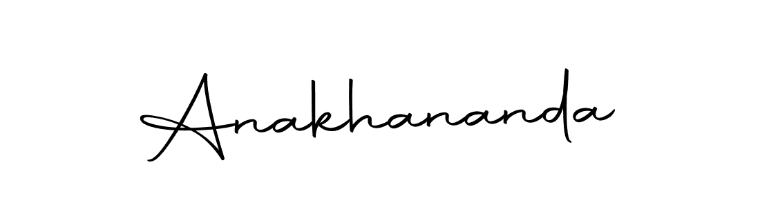 Make a beautiful signature design for name Anakhananda. With this signature (Autography-DOLnW) style, you can create a handwritten signature for free. Anakhananda signature style 10 images and pictures png