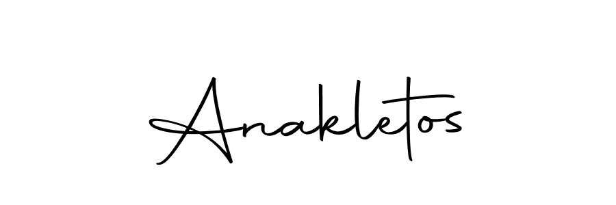 How to make Anakletos signature? Autography-DOLnW is a professional autograph style. Create handwritten signature for Anakletos name. Anakletos signature style 10 images and pictures png