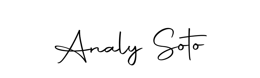 Analy Soto stylish signature style. Best Handwritten Sign (Autography-DOLnW) for my name. Handwritten Signature Collection Ideas for my name Analy Soto. Analy Soto signature style 10 images and pictures png