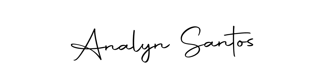 Also we have Analyn Santos name is the best signature style. Create professional handwritten signature collection using Autography-DOLnW autograph style. Analyn Santos signature style 10 images and pictures png