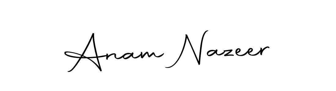 It looks lik you need a new signature style for name Anam Nazeer. Design unique handwritten (Autography-DOLnW) signature with our free signature maker in just a few clicks. Anam Nazeer signature style 10 images and pictures png