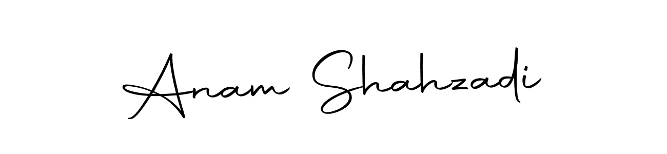 How to make Anam Shahzadi name signature. Use Autography-DOLnW style for creating short signs online. This is the latest handwritten sign. Anam Shahzadi signature style 10 images and pictures png