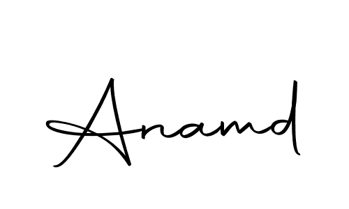 Use a signature maker to create a handwritten signature online. With this signature software, you can design (Autography-DOLnW) your own signature for name Anamd. Anamd signature style 10 images and pictures png