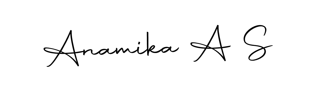 You should practise on your own different ways (Autography-DOLnW) to write your name (Anamika A S) in signature. don't let someone else do it for you. Anamika A S signature style 10 images and pictures png