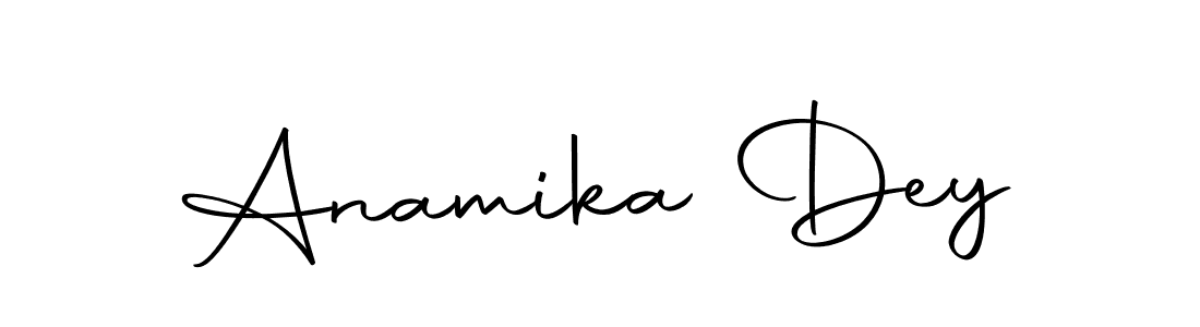 Use a signature maker to create a handwritten signature online. With this signature software, you can design (Autography-DOLnW) your own signature for name Anamika Dey. Anamika Dey signature style 10 images and pictures png