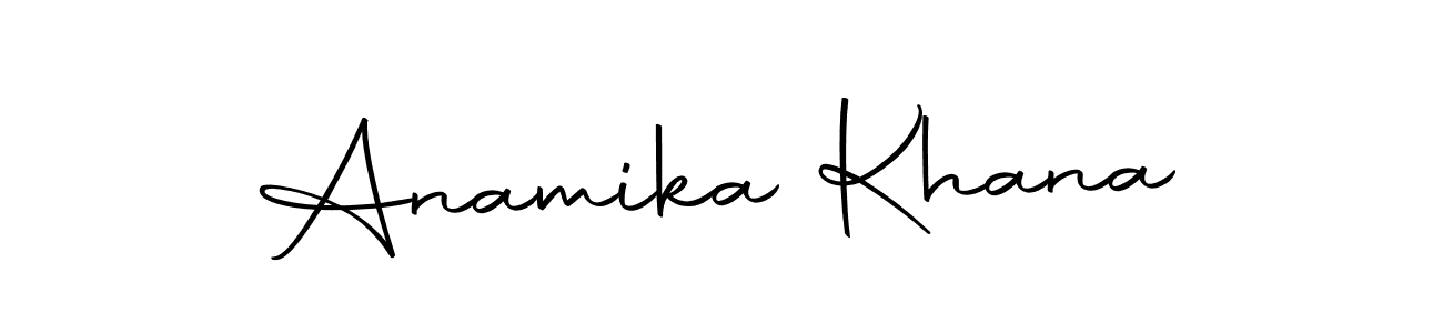 You should practise on your own different ways (Autography-DOLnW) to write your name (Anamika Khana) in signature. don't let someone else do it for you. Anamika Khana signature style 10 images and pictures png