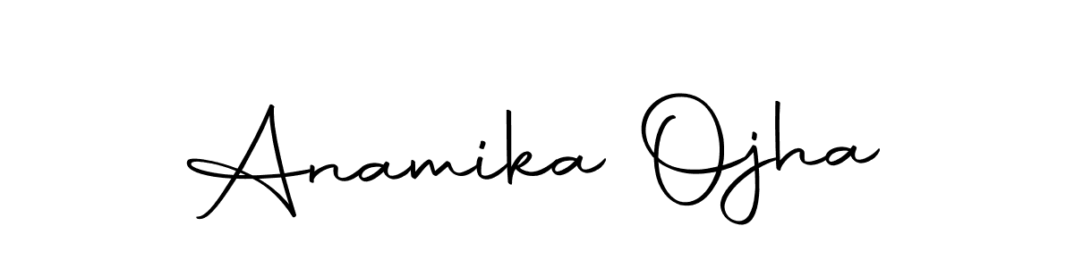 Here are the top 10 professional signature styles for the name Anamika Ojha. These are the best autograph styles you can use for your name. Anamika Ojha signature style 10 images and pictures png