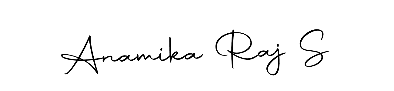 How to make Anamika Raj S name signature. Use Autography-DOLnW style for creating short signs online. This is the latest handwritten sign. Anamika Raj S signature style 10 images and pictures png