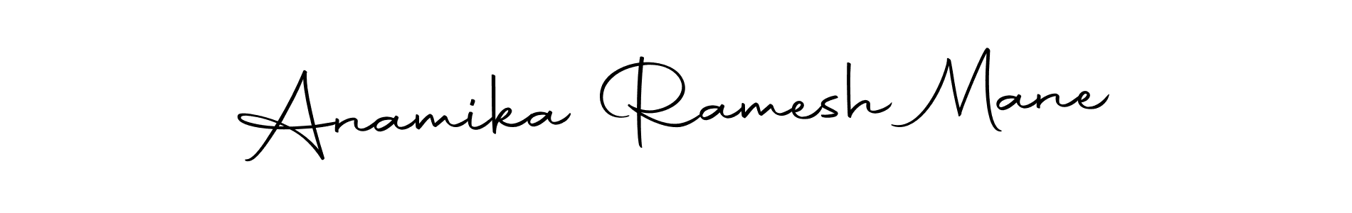 Make a beautiful signature design for name Anamika Ramesh Mane. With this signature (Autography-DOLnW) style, you can create a handwritten signature for free. Anamika Ramesh Mane signature style 10 images and pictures png