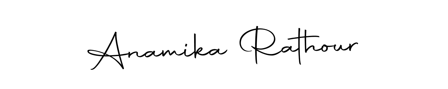 The best way (Autography-DOLnW) to make a short signature is to pick only two or three words in your name. The name Anamika Rathour include a total of six letters. For converting this name. Anamika Rathour signature style 10 images and pictures png