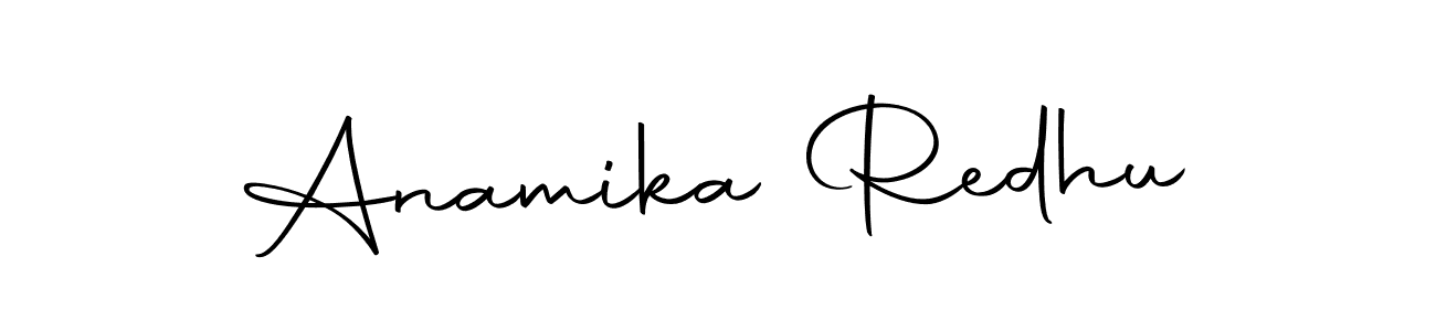 Make a beautiful signature design for name Anamika Redhu. Use this online signature maker to create a handwritten signature for free. Anamika Redhu signature style 10 images and pictures png