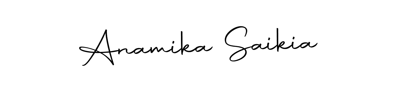 The best way (Autography-DOLnW) to make a short signature is to pick only two or three words in your name. The name Anamika Saikia include a total of six letters. For converting this name. Anamika Saikia signature style 10 images and pictures png