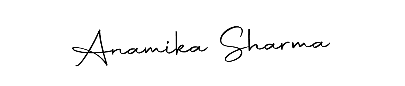 You should practise on your own different ways (Autography-DOLnW) to write your name (Anamika Sharma) in signature. don't let someone else do it for you. Anamika Sharma signature style 10 images and pictures png