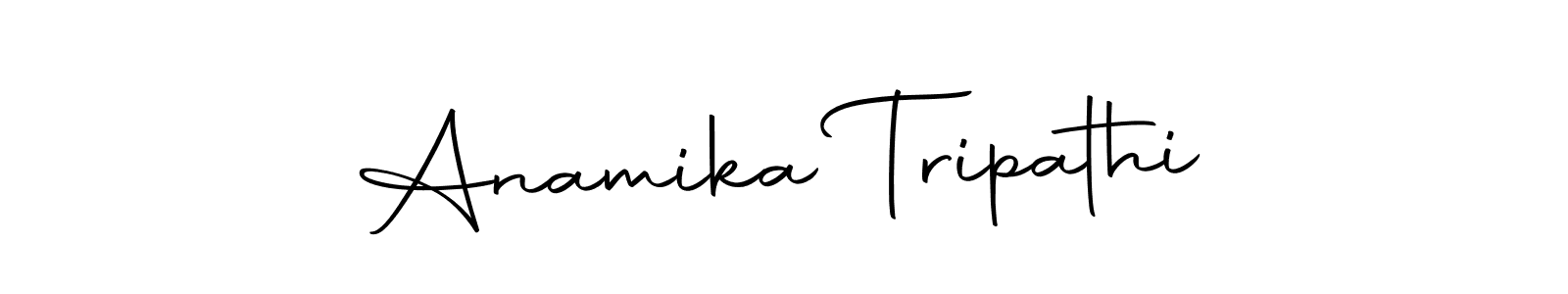 How to make Anamika Tripathi name signature. Use Autography-DOLnW style for creating short signs online. This is the latest handwritten sign. Anamika Tripathi signature style 10 images and pictures png