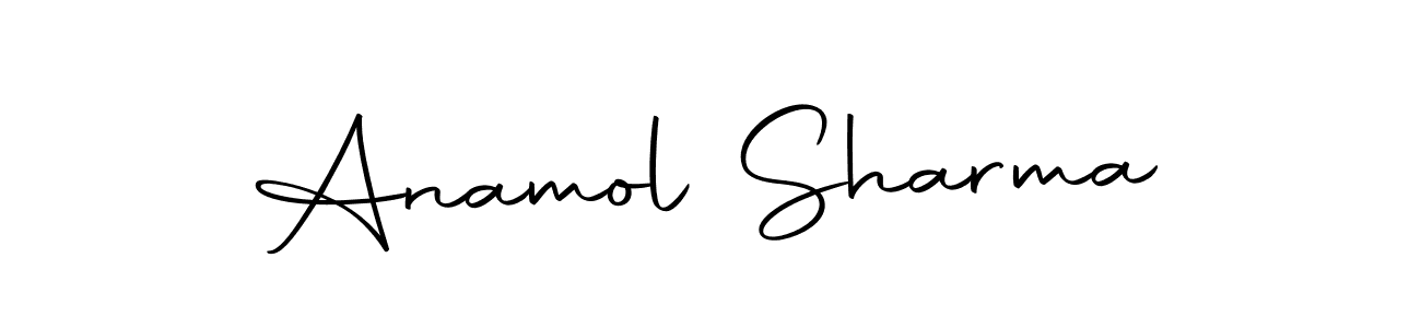 You should practise on your own different ways (Autography-DOLnW) to write your name (Anamol Sharma) in signature. don't let someone else do it for you. Anamol Sharma signature style 10 images and pictures png